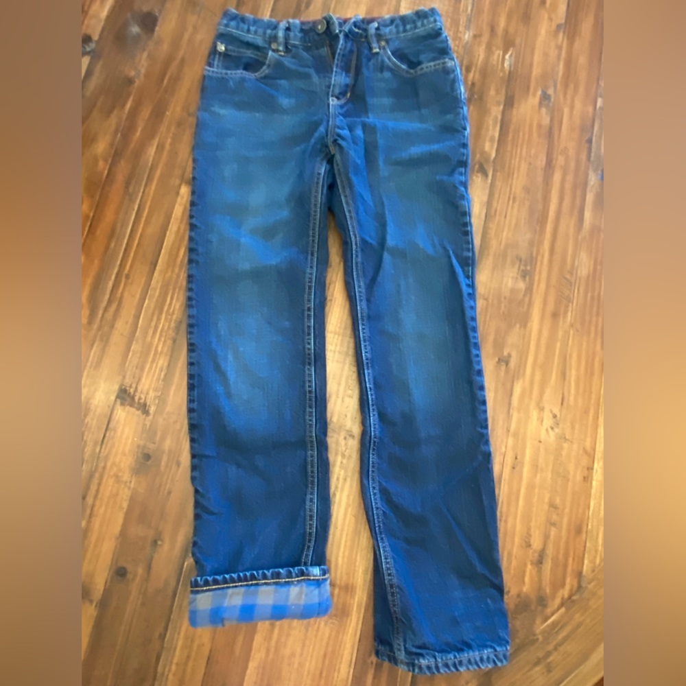 Gap boys flannel lined jeans size 14